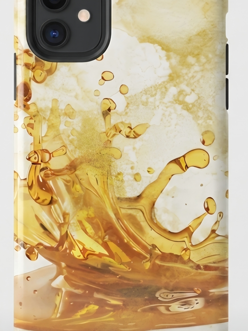 Stylish Amber Splash Phone Case - Unbranded